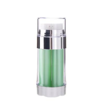 China 30ml PP Round Airless Bottles For Cosmetics Waterproof Dual Chambers for sale