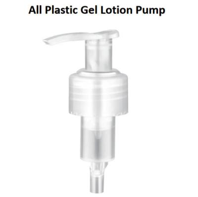 China Gel Plastic Lotion Pumps 28/410 24/410 No Leaking Cosmetic Pump Dispenser for sale
