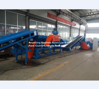 China 100kg/H Production Capacity PET Plastic Bottle Delabelling Crushing And Washing Line for sale