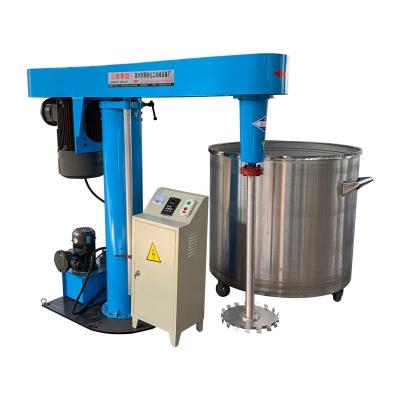 China 0.4-75kw Capacity High Speed Exterior Wall Coating Liquid Adhesive Printing Ink Paint Making Mixing Machine Disperser Production Line for sale