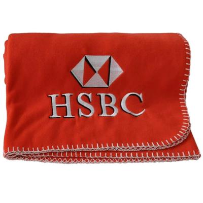 China Personalized Solid Polar Fleece Throw Blanket Embroidery 50X60 Inch à venda