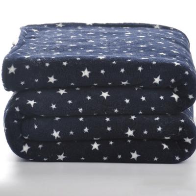 China Microfiber Fleece Bed Blanket Plush Cozy Luxury Queen Blanket for sale