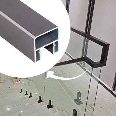 China Flooring Mounted Glass Railing System for Balcony Deck Stair Swimming Pool and Porch for sale