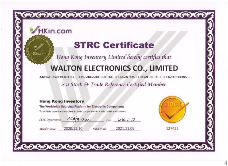 STRC certificate - Walton Electronics Co., Ltd.