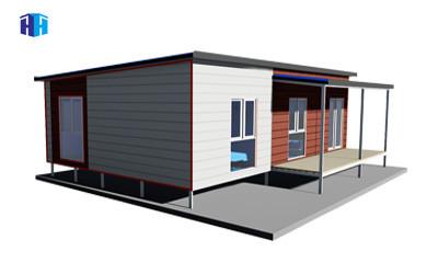 China 70 square meter small prefab modern steel house kits with barthroom design for sale
