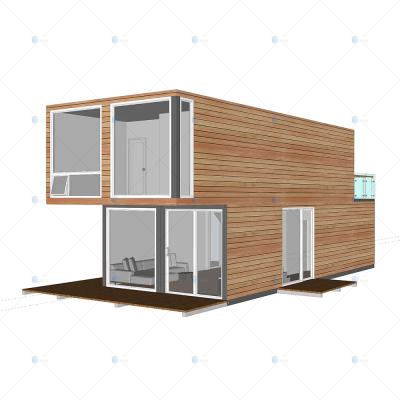 China Residential - (Heya-2X05) Prefabricated Expandable Container Homes 40Ft Luxury House Prices for sale