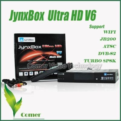 China Satellite Receiver Jynxbox V6 Ultra Hd With Wifi Doogle And JB200 Module Inside for sale
