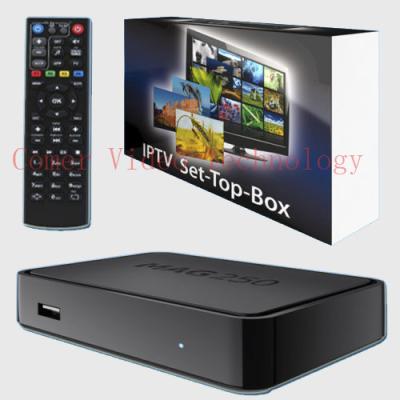 China Mag actualizado 250 de Linux 2.6.23 HD de la caja del mag 254 STiH207 HD IPTV en venta