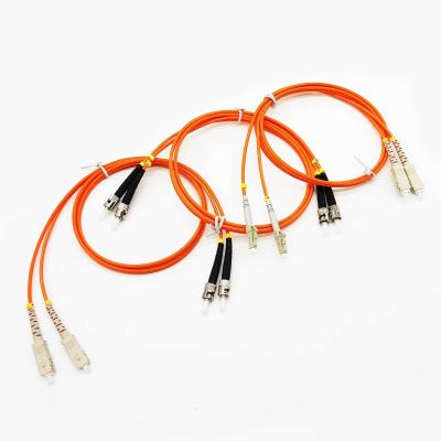 China High Speed Fiber Optic Cables LC UPC To ST UPC Fiber Optic Patch Cord Custom FTTH Optical Fiber Cable for sale