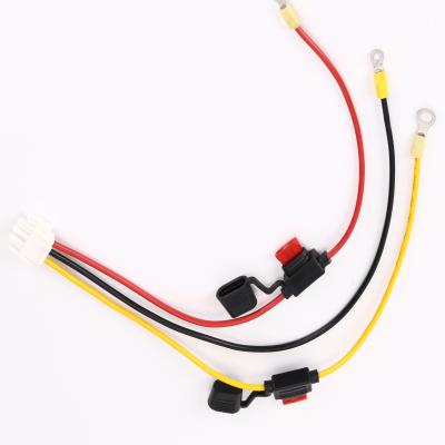 China Fuse Holder Fuse Box Ring Terminal Custom Automotive Wiring Harness Assembly for sale