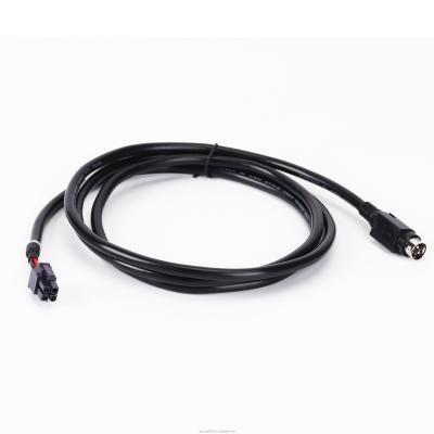 China 2 4 6 8 Pin Mini DIN Cables Male To Terminal Connector Extension Cable Assembly for sale