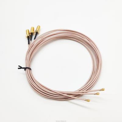 China Cables de RF personalizados coaxial SMA Femenino a Ipex4 Gen4 Mhf4 Ensamblaje de cable RG178 en venta