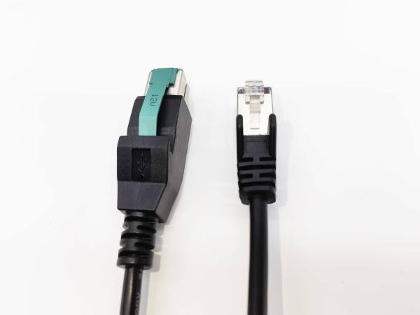 Quality PVC TPE 24V Powered USB 12V Cable Male To RJ45 6A Fast Charging for sale