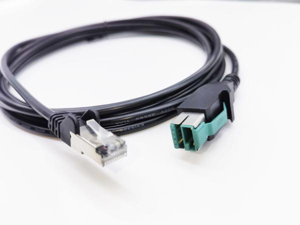 Quality PVC TPE 24V Powered USB 12V Cable Male To RJ45 6A Fast Charging for sale