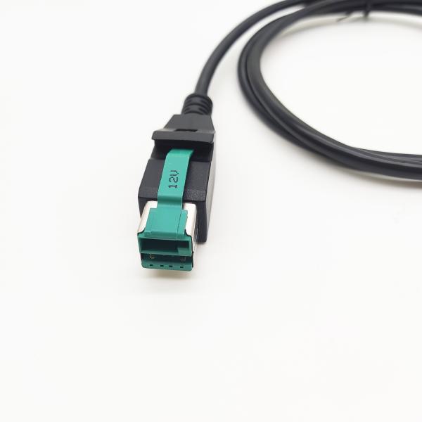 Quality 24V To USB-B Male And Hosiden Plug PoweredUSB Cable 12V 24V for sale