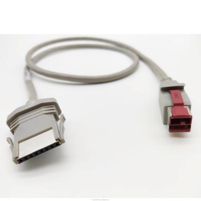 Китай 24V питающийся USB кабель 24V к 1X8P принтер кабель серый 12V продается