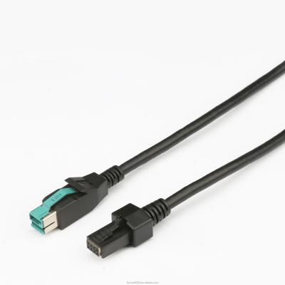 China Huishoudelijk apparaat 0,5-5M 24V 12V USB-kabel 2X4P USB-printerkabel Te koop
