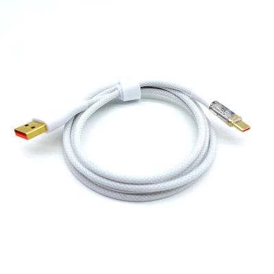 China Cable de carga rápida masculino blanco USB de A a C Cable de USB C en venta