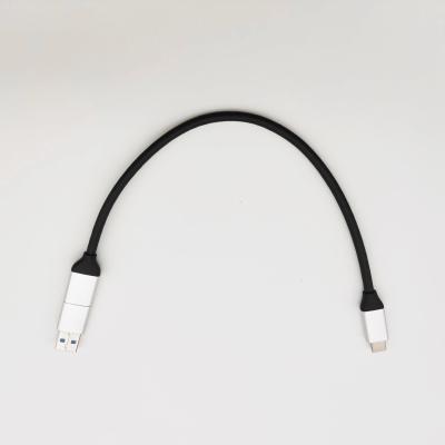 China Ondersteuning voor aanpassing USB-kabels Type C Male tot Type-C en USB-A USB3.1 Type-C kabel Snelle oplaadkabel Te koop