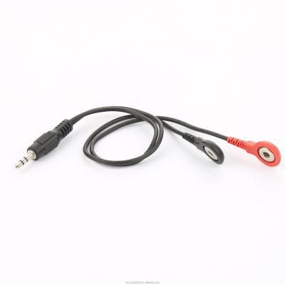 China 2 cables médicos de ECG de plomo de 4,0 mm electrodos de conexión a cable de conexión estéreo de 3,5 mm en venta