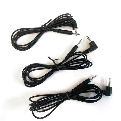 China 3.5mm Elbow Audio Jack para 2.0mm DC Pin Connector Lead Wire TENS Unidades Eletrodo Agulha ECG Cable Medical à venda