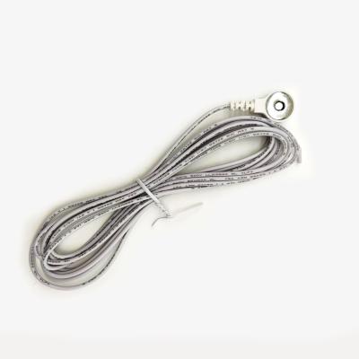 China Custom ECG Cables 1 Lead 4.0mm Electrode Snaps Medical Device Cables for sale