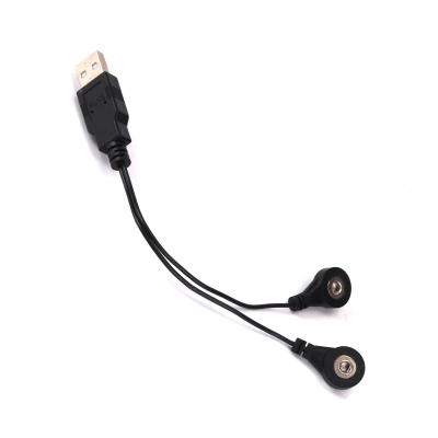 China Eletrodo Snaps Plug To USB 2.0 A Macho Cabos Médicos 2 Cable ECG de Chumbo Para Equipamento de Fisioterapia à venda