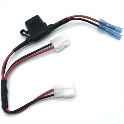 China EV Wire Harness With 15A Fuse Holder Automotive Electric Vehicle Wire Harness Assembly With Fuse Protection Te koop