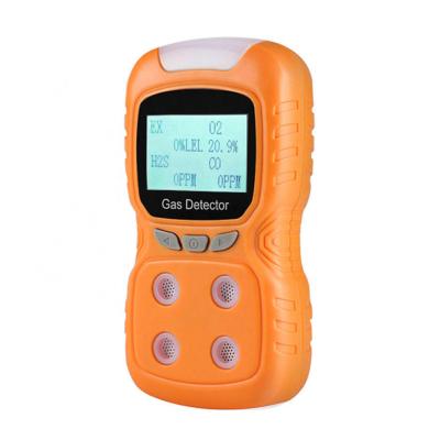 China 4 In 1 EX CO H2S O2 Gas Detector , Portable Multi Gas Analyzer Sound Light for sale