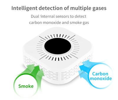 China Humo casero del sensor del monóxido de carbono de la sensibilidad de la alarma de gas alto y alarma del CO en venta