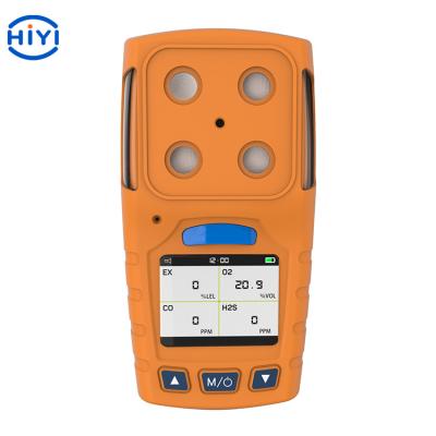 China HiYi Wireless H2S O2 EX CO Gas Detector / Large Storage 4 In 1 Gas Detector for sale