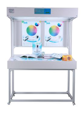 China Tabla de entonado de colores de la muestra de la fuente de luz estándar de la prueba del color de la muestra de la caja del metal en venta