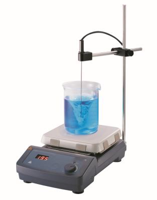 China Laboratory 580°C Hot Plate Magnetic Stirrer Glass Ceramic Plate digital hotplate magnetic stirrer for sale