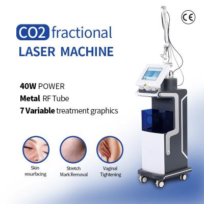 China Rf Tube Fractional Co2 Laser Treatment Machine Skin Resurfacing Rectangle Spot for sale