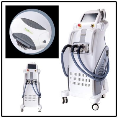 China Permanent IPL+SHR+E- light Hair Removal Machine with 3 Handles / 650-950nm for sale