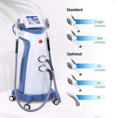 China Safe And Effective Vertical Ipl Laser Hair Removal / Wrinkle Removal / Acne Removal Machine for sale