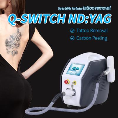 China Portable 1320nm Laser Tattoo Removal Equipment Q Switched Nd Yag Pico for sale