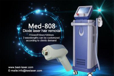 China 600W Micro Channel 810nm Diode Laser Hair Removal Machines With German Laser for sale