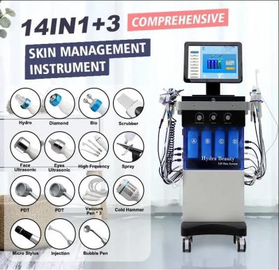 China Blanquear la máquina facial del oxígeno de PDT, máquina 14 de H2 02 Hydrafacial en 1 en venta