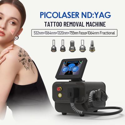 China Máquina de eliminación de tatuajes con láser Nd Yag Pico Laser para salón de belleza en venta