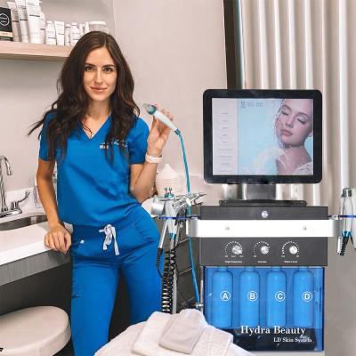 China Hydro dermabrasion Facial Machine Deep Cleansing Hydrating 14 In 1 Oxygen Facial Machine for sale