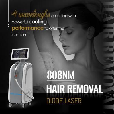 China Máquina de remoção de cabelo a laser de diodo de tamanho de ponto para salão de beleza e serviço ODM à venda