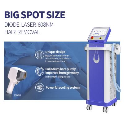 China Painless Permanent Oem Diode Laser Hair Removal Machine 1200w for sale
