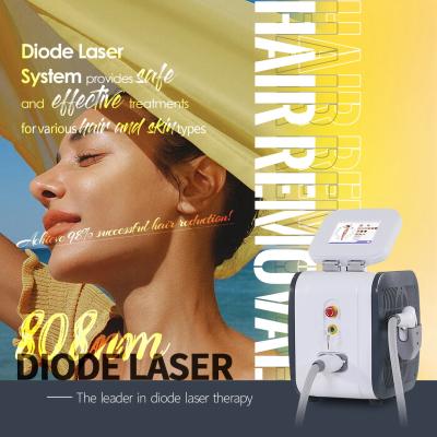 China 755nm 808nm 1064nm Diode Laser Hair Removal Machine 1200W Portable Model for sale