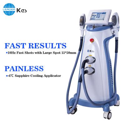 China Multifunctional 2 Handles Radio Frequency IPL Hair Removal Beauty Machine with 2000W for sale