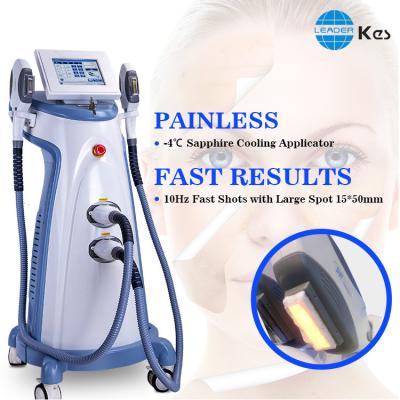 China SHR super hair removal and E-light (IPL+RF) Beauty Machine 2 Handles for sale