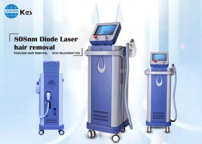 China Pain free permanent laser hair removal 808nm diode laser machine 3000W large and mini spot size imported sapphire for sale