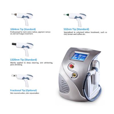 China Tattoo Removal Eyeliner Washing Q Switched Nd Yag Laser Machine Stationary for sale