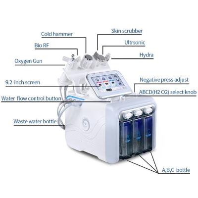 China H2o2 7 In 1 1.5mhz Hydrafacial Dermabrasion Machine for sale