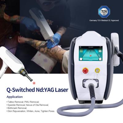 Chine laser de ND Yag de commutateur de 1064nm 532nm 1320nm Q pour la pigmentation à vendre